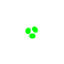 Loading icon in green color based on Planet Orbit Precession calculated from Einstein General Relativity