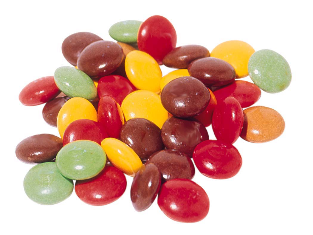 Фото конфет в разноцветной глазури