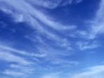 Light cloudlets on the blue sky