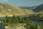 mountain landscape with the river