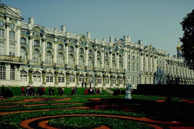 Фотография Екатерининского дворца в Пушкине под Санкт-Петербургом