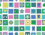 Children's theme wallpaper with fun emoticons