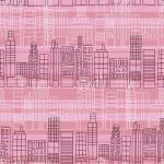 Background of skyscrapers on a pink background