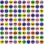 Set of different emoticons