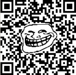 Trollface in QR-Code Art