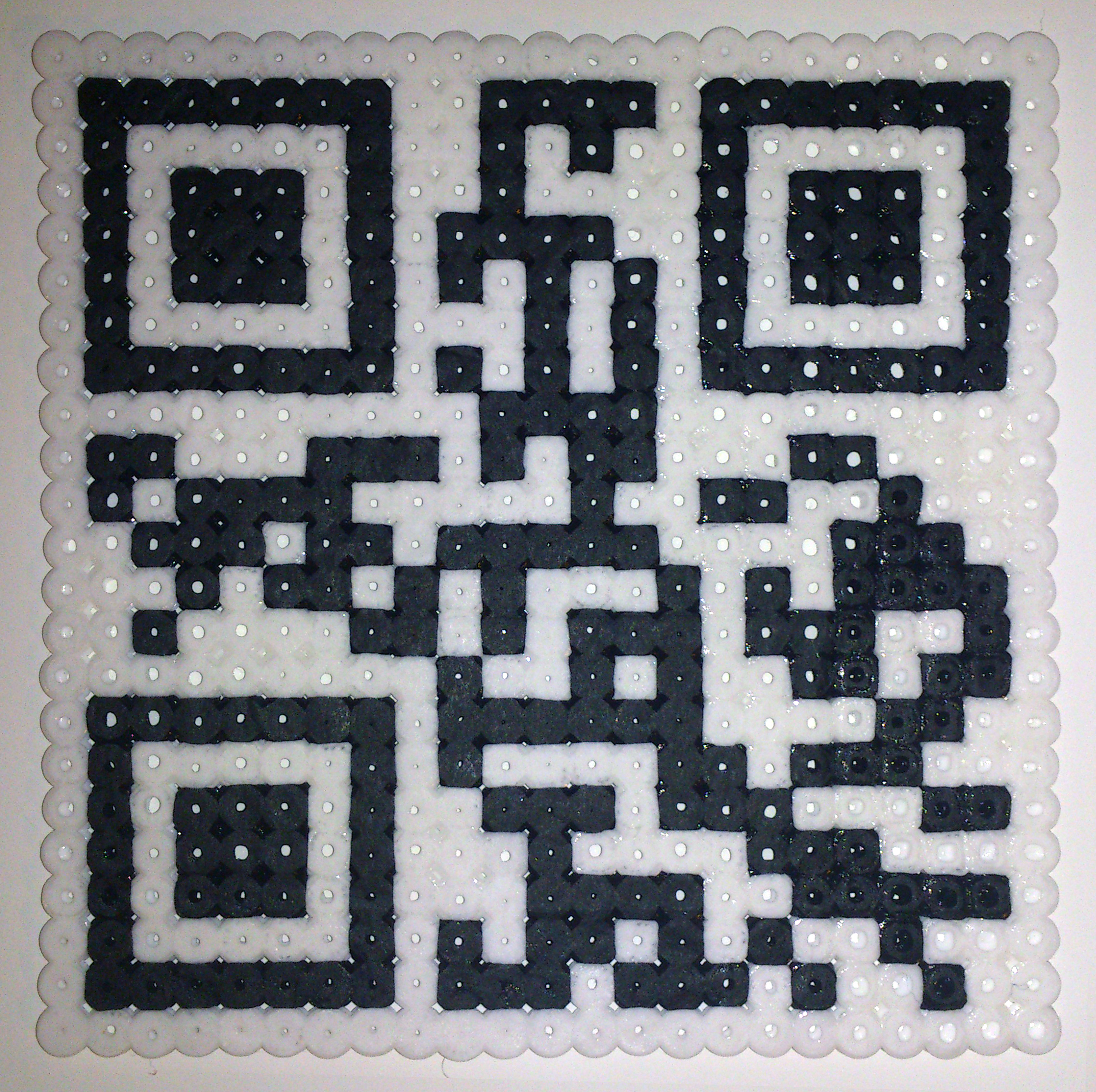 QR код из термо бисера