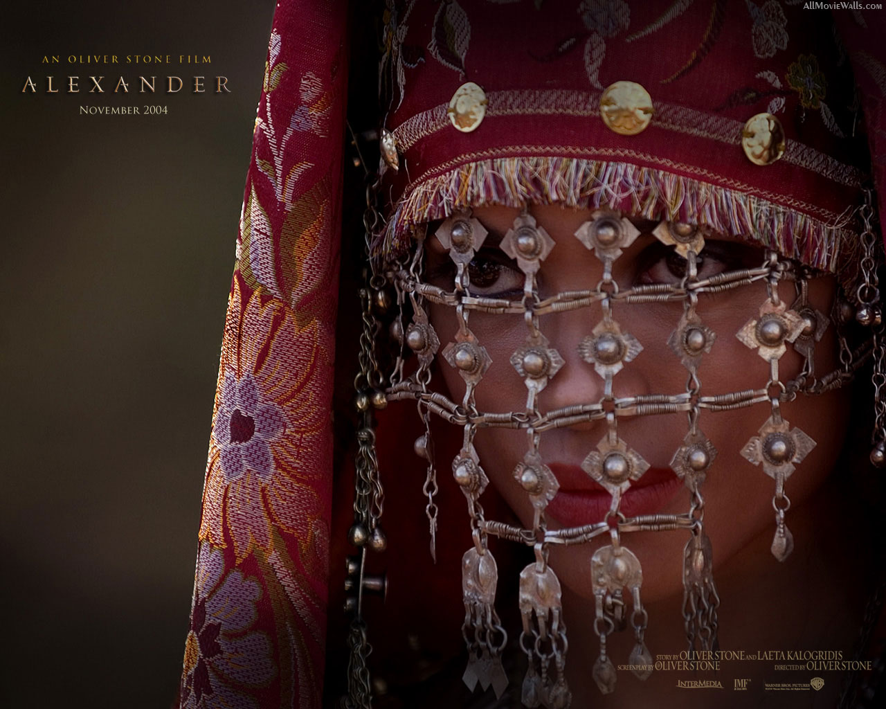 Wallpapers from movie Alexander with Angelina Jolie and Colin Farrell