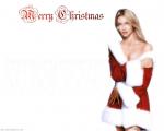 picture the girl in a suit of Santa Claus
