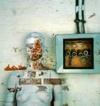 Bricked wall in the body art