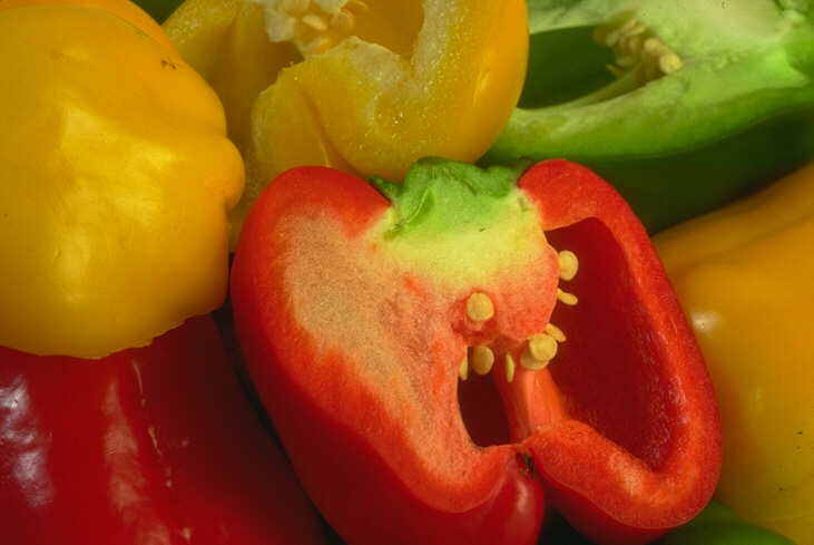 Picture of multi-coloured pepper