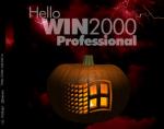 картинка hello win 2000 с тыквой для Хеллоуина