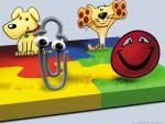 Children's wallpaper with the logo of windows