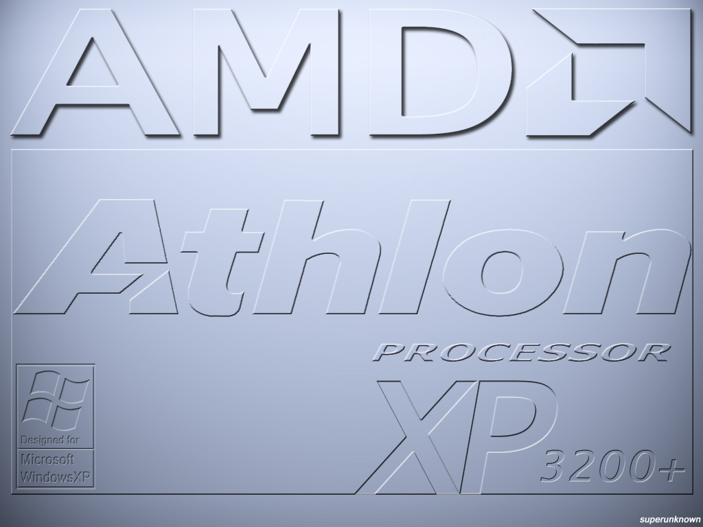 тема для рабочего стола с надписью AMD Athlon processor XP