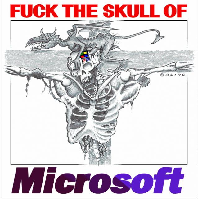 Картинка с приколом на тему microsoft