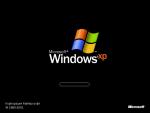 логотип windows xp на черном фоне