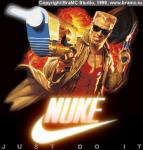 Picture with advertising Nike
