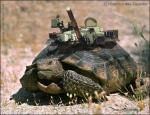 heavy artillery goes into battle
