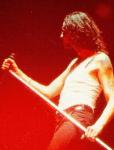 Photo by David Gahan dancing with the mic stand