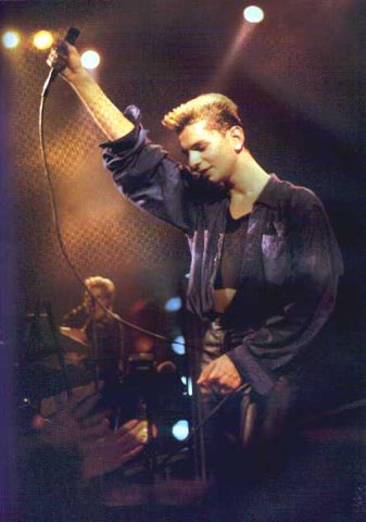 ранняя фотография Дэвида Гаана и группы depeche mode