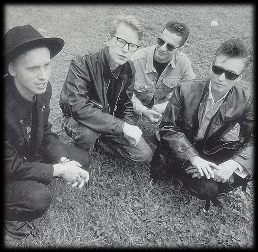 Фотография четверки из группы depeche mode