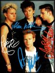 Фото участников группы depeche mode с автографами
